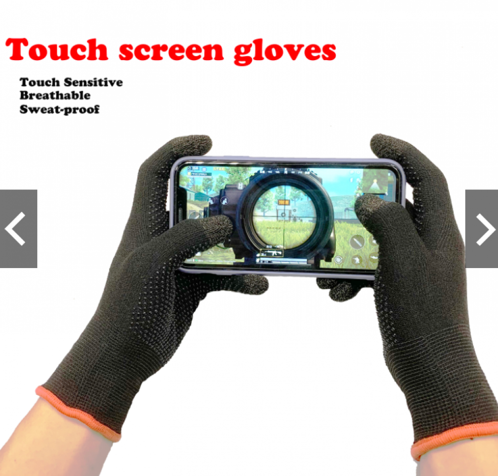 Anti-Sweat Touch Screen Mobile Five Finger GLOVES for All Games